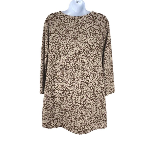 Logo‎ By Lori Goldstein Sweater Top Animal Print Multicolored Women's Medium - Picture 4 of 6